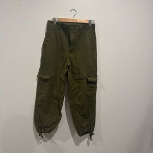 Olive Cargo Pants for Women